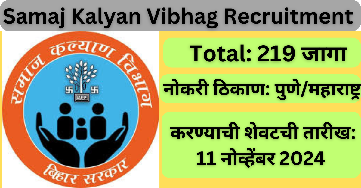 Samaj Kalyan Vibhag Recruitment 2024